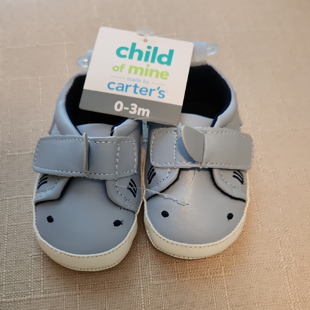 Carter's Child of Mine Blue Baby Shoes